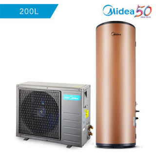 美的( Midea) 200升空气能热水器家用 蓝钻 6年包修 KF66/200L-MI(E4)京东自营配送