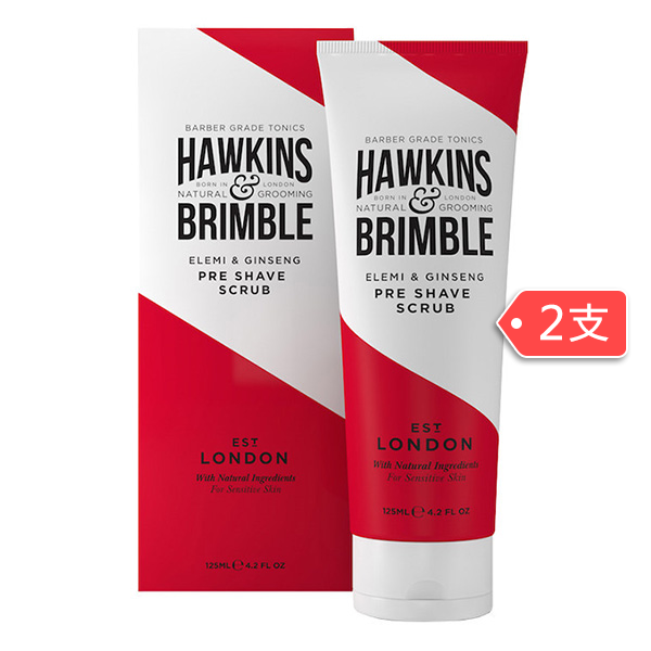 hawkins & brimble 榄香人参须前磨砂膏 125ml*2支