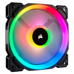 美商海盗船  LL120 RGB 单颗装 双灯环 炫彩灯光 12CM电脑风扇