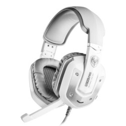 硕美科（SOMIC）G909 头戴式电脑耳麦 7.1声效震动游戏耳机 白色
