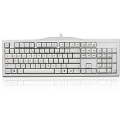 樱桃（Cherry）MX2.0 G80-3800  机械键盘 有线键盘 游戏键盘  全尺寸机械键盘 窄边无钢板 白色 黑轴 自营