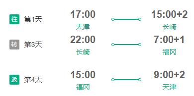 旅游尾单：幸运号 天津往返日本长崎+福冈6天5晚邮轮游