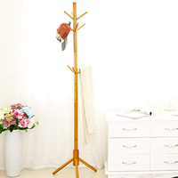 Yandex 蜜糖色圆棍衣帽架 9个挂钩