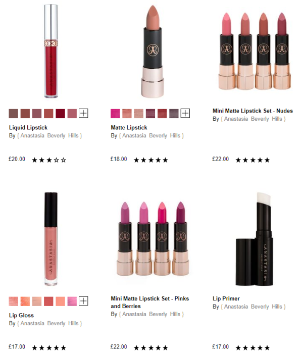 Cult Beauty英国官网 精选 Anastasia Beverly H