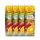 塞浦路斯进口 塞浦丽娜（Cyprina）热带果汁100%纯果汁 1L*4瓶 *3件