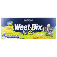Weet-Bix 儿童燕麦片 原味 低糖无盐高钙  375g 