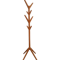 莜牧 Yom 创意树形实木衣帽架落地 (蜜糖色)