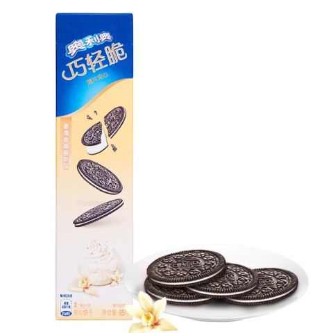 临期至9月:OREO 奥利奥 巧轻脆 夹心饼干 香草