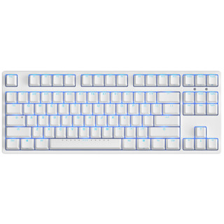 ikbc F87 机械键盘 87键 单背光 cherry轴 吃鸡神器 背光键盘 笔记本键盘 白色 青轴