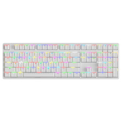 ikbc F410 108键 焕彩机械键盘 RGB背光 cherry轴 背光键盘  红轴