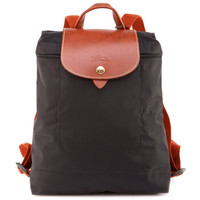 LONGCHAMP 珑骧 Le Pliage系列 Le Pliage系列 拉链女款尼龙可折叠双肩包 1699089001 黑色 小号