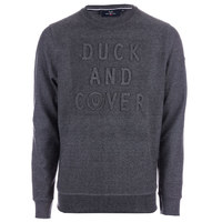 DUCK AND COVER Linden Embossed Crew 男款卫衣 木炭色 S码