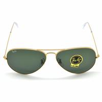 Ray·Ban 雷朋 RB3026 L2846 太阳镜 绿片浅金架 62mm