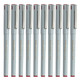 PLUS会员：ZEBRA 斑马牌 BE-100 针管中性笔 0.5mm 10支装 三色可选
