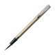 日本斑马牌（ZEBRA）签字笔 晶灿金属笔杆中性笔 0.5mm子弹头商务礼品笔 C-JJ4 金色杆黑芯