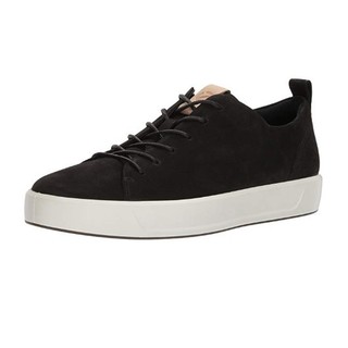 ecco 爱步 Soft 8 男士休闲运动鞋 Black/Powder US7.5