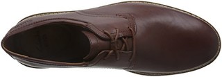  Clarks Newkirk Plain 261105818 男士生活休闲鞋 红褐色