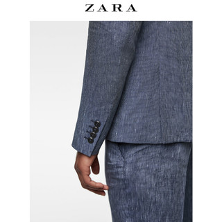 ZARA 05562605400 男士条纹亚麻西装外套