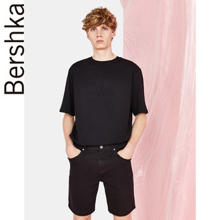 Bershka 巴适卡 03072111800 男士趣味印字T恤 S