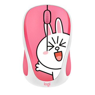 logitech 罗技 LINE FRIENDS 2.4G无线鼠标 1000DPI 可妮兔CONY