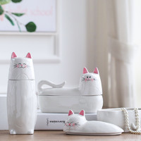  Miz 米子家居 可爱猫咪 陶瓷首饰盒