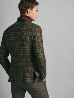 Massimo Dutti 02016218710-23 男士羊毛混纺西装外套