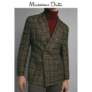 Massimo Dutti 02016218710-23 男士羊毛混纺西装外套 48