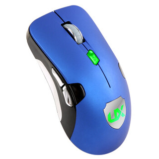 优想T2可充电多彩炫光无线鼠标低功耗节能省电办公台式笔记本电脑游戏鼠标 天空蓝