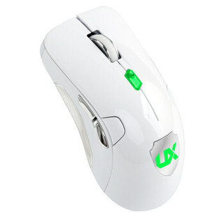 优想T2可充电多彩炫光无线鼠标低功耗节能省电办公台式笔记本电脑游戏鼠标 纯净白