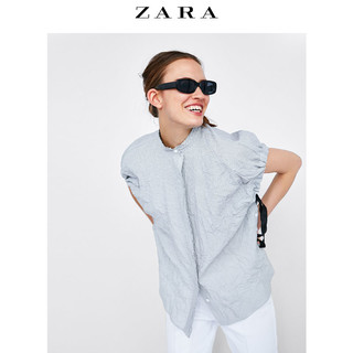 ZARA 01971064071 女士皱痕效果衬衫 M