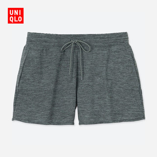 女装 DRY-EX高弹力短裤 404084 优衣库UNIQLO 灰色M码