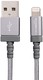 AmazonBasics 亚马逊倍思 苹果MFi认证的尼龙编织型Lightning兼容性电缆USB A数据线- 深灰色(3英尺/0.9米)