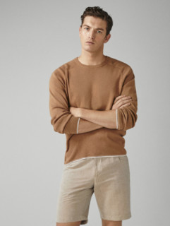 Massimo Dutti 00907301742-23 男士罗纹针织衫