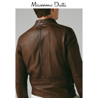 Massimo Dutti 03301101700-23 男士羊皮革夹克 L