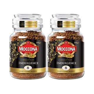 Moccona 摩可纳 Indulgence咖啡馆 冻干速溶咖啡粉 100g*2瓶