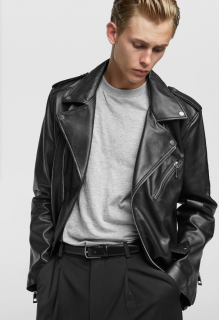 ZARA 00706200800-23 男士山羊皮夹克