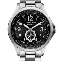 HAMILTON 汉米尔顿 Khaki Aviation QNE 卡其航空系列 H76655133 男士机械腕表
