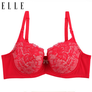 ELLE B00317WL 聚拢文胸 75C 红色182