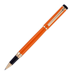 Pimio 毕加索 pimio）宝珠笔签字笔男女士商务办公成人学生用0.5mm世纪先锋系列908橙黄