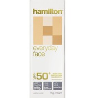 汉米尔顿 日常防晒面霜 SPF50+ 75g 哑光妆感不假白