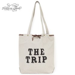 ≪SALE≫ THE SUPERIOR LABOR TRIP TOTE BAG LINEN×COTTON NATURAL MADE IN JAPAN