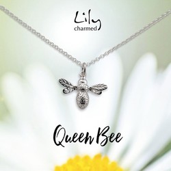 Lily Charmed 银色蜜蜂皇后 S925纯银项链