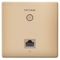 TP-LINK TL-AP1202GI-PoE 香槟金 AC1200双频无线86型面板式AP 企业级wifi接入 POE供电 AC管理