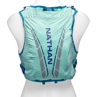 NATHAN 马拉松越野跑双肩背包透气跑步女式轻量户外运动跑步水袋背包 12L 光芒蓝 XS (XS、光芒蓝)