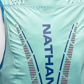 NATHAN 马拉松越野跑双肩背包透气跑步女式轻量户外运动跑步水袋背包 12L 光芒蓝 S (S、光芒蓝)