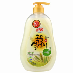 爱敬韩国进口（小麦天然谷物精华）果蔬餐具洗洁精750ml *5件