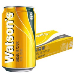 屈臣氏(Watsons)汤力汽水 碳酸饮料 调酒净饮推荐 330ml*24罐 整箱装 *2件