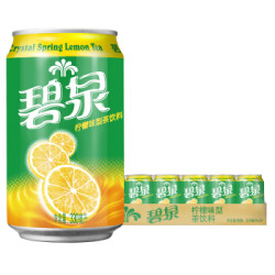 屈臣氏(Watsons)碧泉柠檬茶饮料 港式地道茶饮 茶味浓郁果味清香 330ml*24罐 整箱装