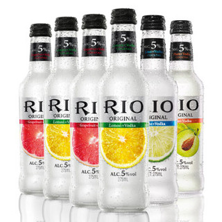 RIO 锐澳 鸡尾酒果酒本味 5度 275ml*6瓶