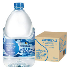 屈臣氏（Watsons） 饮用水 百年水品牌  家庭用水 大包装 4.5L*4桶 整箱装 *6件